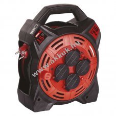 EMOS Gumi k�beldob, hosszabb�t�, eloszt� LED-es vil�g�t�ssal 4 aljzat, 15m