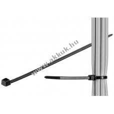 Kbelktegel, kbelktz, gyorsktz idjrsll, fekete 2,5mm x 200mm 100db/csom.