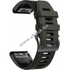 raszj 26mm Garmin Fenix 6X, zld-fekete