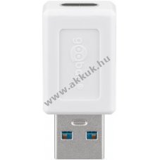 USB A 3.0 - USB-C adapter, fehr - A kszlet erejig!