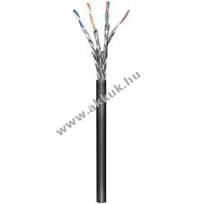 CAT 6 Kltri hlzati kbel, S/FTP, fekete, 100m