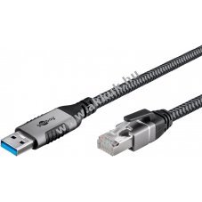 Ethernet Kbel USB-A 3.0 - RJ45 csatlakoz 7.5m
