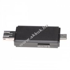 3 az 1-ben microSD/SD krtyaolvas adapter USB, USB Micro-B, USB Typ C 3.1