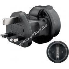 Goobay utaz�adapter EU (Typ F) UK (Typ G) fekete