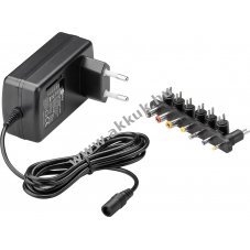 Goobay univerz�lis t�pegys�g 9V-24V max24W 1,5A 7db DC adapterrel