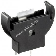 Goobay CR2012-CR2032 gombelem tart� fekete max.20mm ny�kra szerelhet� f�gg�leges (3 t�s)