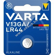 VARTA LR44 (V13GA) 1,5V 1db/csomag gombelem alk�li-mang�n - Ki�rus�t�s