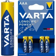 Varta 4903 AAA (Micro) LR03 1,5V 4db/csomag Alkaline - Ki�rus�t�s