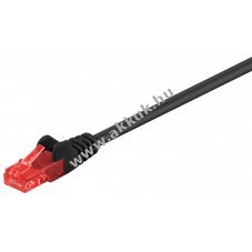 Goobay CAT6 U/UTP patchk�bel 15m fekete 2xRJ45 CCA