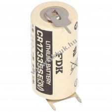 Panasonic CR17335SE elem 3 forrf�llel (1x +p�lus, 2x -p�lus) 10mm raszter l�tium
