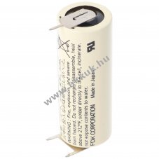 FDK / Sanyo l�tium elem t�pus CR17450SE forraszthat� 3pin (++/-)  3V 2500mAh