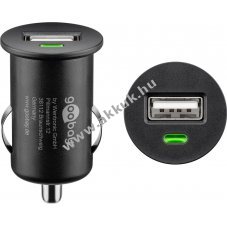 Goobay aut�s USB t�lt� 5W 1x USB-A 12 24V fekete - A k�szlet erej�ig