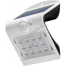Goobay LED napelemes fali l�mpa mozg�s�rz�kel�vel 1,5W 3,7V 1200mAh feh�r IP65
