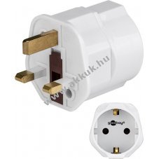 Goobay utaz�adapter EU (Typ F) UK (Typ G) feh�r