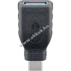 Goobay USB-C-USB-A OTG adapter fekete 15W 3A 5Gbit/s USB3.0