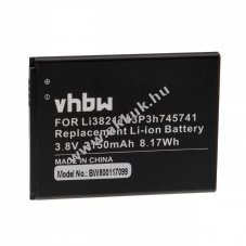 Helyettest akku ZTE Blade L5, C370 tpus Li3821T43P3h745741 2150mAh