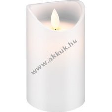 Goobay LED val�di viasz gyertya feh�r 7,5x12,5cm id�z�t� - A k�szlet erej�ig