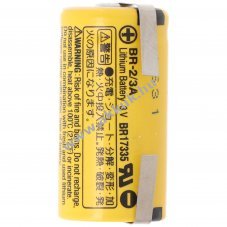 Panasonic BR-2/3 A 3,0V U-alak� forrf�llel l�tium elem