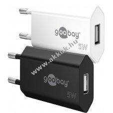 Goobay 5W USB-A h�l�zati t�lt� feh�r 1x USB-A csatlakoz�