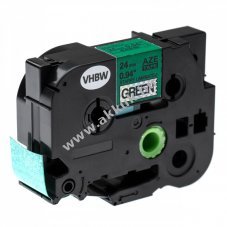 Helyettest feliratoz kazetta Brother TZE-751L1 24mm, fekete/zld