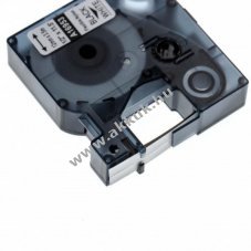 Helyettest kazetta Dymo 16953, 12mm 3.5m, fekete/fehr