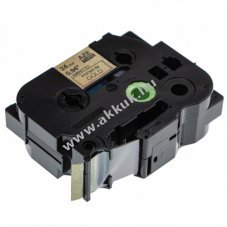 helyettest szalag kazetta Brother Tze-PR851, 24mm 5m, fekete/arany