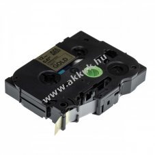 Helyettest szalag kazetta Brother TZe-MQ831, 12 mm, 5m, fekete/matt arany