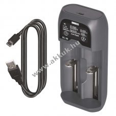Emos inteligens 2 csatorn�s akkut�lt�, 14650, 18650 stb