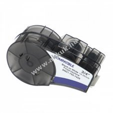 Helyettest szalag kazetta Brady M21-750-7425, 6.4m x 19.05mm, fekete/fehr