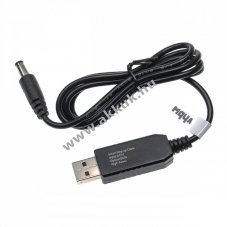 USB tlt kbel 5,5mm x 2,5mm DC csatlakozval 5V/2A - 9V/0,9A