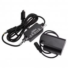 Helyettest USB-C hlzati tpegysg DMW-AC8 Panasonic Lumix + DC akku DMW-DCC12