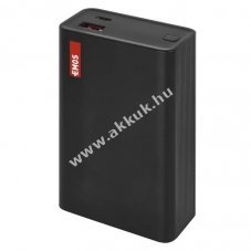 EMOS Powerbank kls akku NTBF20, 20000mAh, 65W PD, fekete