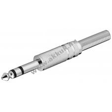 Goobay 6,35mm sztere� jack dug� 3 p�lus� forraszthat�