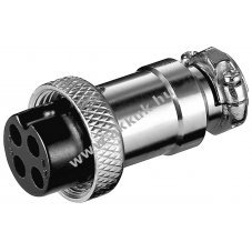 Goobay mikrofoncsatlakoz� 4 t�s csavart r�gz�t�ssel