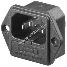 Goobay AC be�p�thet� csatlakoz� biztos�t�ktart�val C14