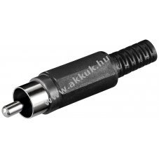 Goobay RCA (cinch) csatlakoz� m�anyag h�zzal fekete