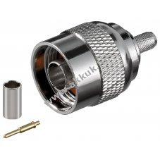 Goobay N-csatlakoz� krimpelhet� 5,2mm aranyozott �rintkez� RG 58 k�belhez