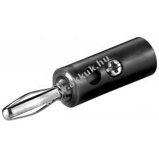 Goobay 4,5mm fekete ban�ndug� csavaros csatlakoz�val