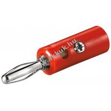 Goobay piros 4mm ban�ndug� csavaros csatlakoz�val