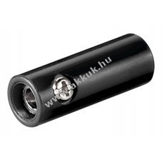 Goobay fekete ban�ncsatlakoz� csavaros r�gz�t�ssel