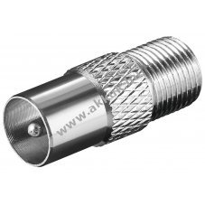 Goobay F-adapter F aljzat koaxi�lis dug� cink