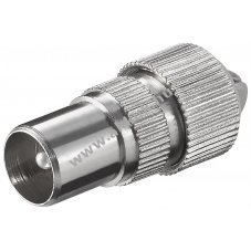 Goobay koaxi�lis csatlakoz� csavaros f�m kivitel