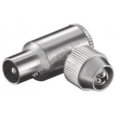 Goobay koaxi�lis sz�gcsatlakoz� csavaros r�gz�t�ssel f�m