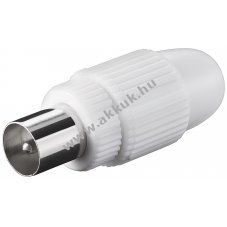 Goobay koaxi�lis csatlakoz� csavaros r�gz�t�ssel m�anyagb�l