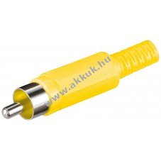 Goobay s�rga m�anyag RCA (cinch)-csatlakoz� hajl�t�sv�delemmel
