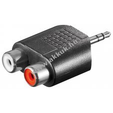 Goobay RCA (cinch)-Adapter 3 5mm AUX dug� 2x sztere� aljzat