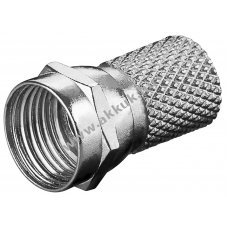 Goobay F-csatlakoz� 7,0mm koax k�belhez nikkelezett �rintkez�kkel