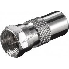 Goobay F-Adapter F-csatlakoz� koaxi�lis csatlakoz� �talak�t� r�z