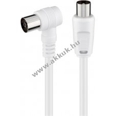 Goobay Koaxi�lis antenna k�bel 90 fokos csatlakoz�val