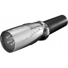 Goobay XLR mikrofoncsatlakoz� 4 t�s csavaros r�gz�t�ssel